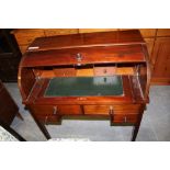 Cylinder Top Mahogany Bureau