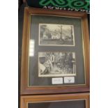 Framed group of two Wastwater Hotel postcards