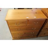 Pine chest of drawers