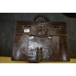 Crocodile leather bag