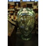 Glass display head