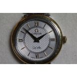 Ladies stainless steel and gilt Omega De Ville wristwatch, boxed with certificate