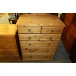 Pine chest of drawers