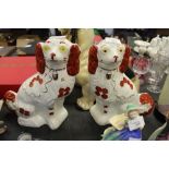 Pair of 19th Century Staffordshire dogs