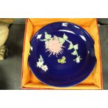Boxed Chinese porcelain plate