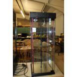 Revolving glass display unit
