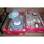 2 boxes of dinnerware