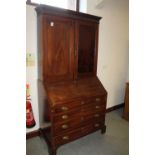 19th Century mahogany bureau bookcase