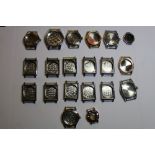 Quantity of various watch cases, part cases etc
