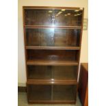 Minty oak sectional bookcase