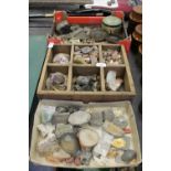 3 boxes of stone samples