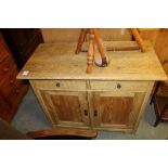 Pine 2 door, 2 drawer dresser base