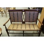 Edwardian salon settee