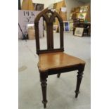 Gothic style wooden chair