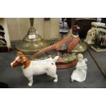 BFA pheasant, Beswick Jack Russell terrier, Nao angel