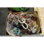 Box of costume jewellery