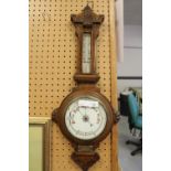 Victorian oak barometer A/F