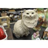 Large porcelain cat