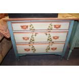 Painted chest of drawers