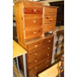 Pine chest of drawers