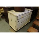 Victorian pine 2/2 chest