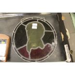 Leaded glass roundal A/F