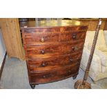 19th Century Regency/Early Victorian Bow Front Chest of Drawers