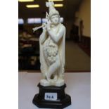 Indian carved ivory figure of a Hindi deity