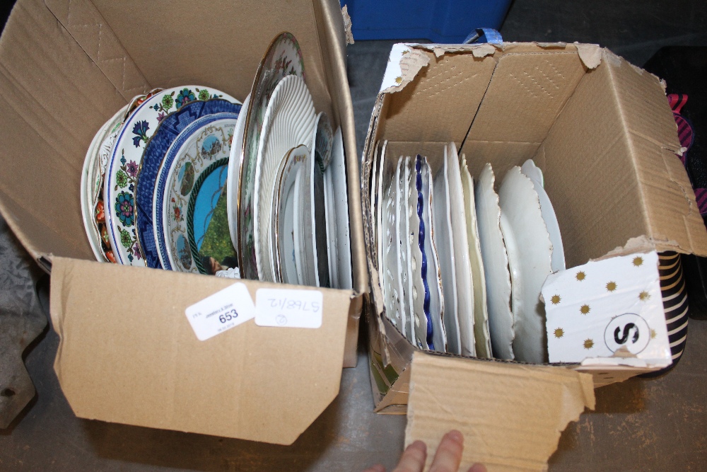 Collection of Wall & Cabinet Plates - 2 Boxes