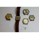 5 gents wind up watches