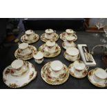 Quantity of Royal Albert Old Country Roses teawares