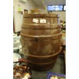 Large salt glaze stoneware barrel