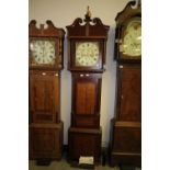 R Roberts - Banger, Oak & Mahogany Long Case Clock 8 Day
