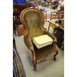 Victorian Spoon Back Arm Chair