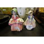 2 Royal Doulton Figurines - Dinky Do HN1678 & Bo-Peep