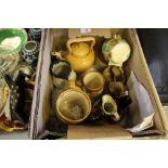 Box of tankards, etc.