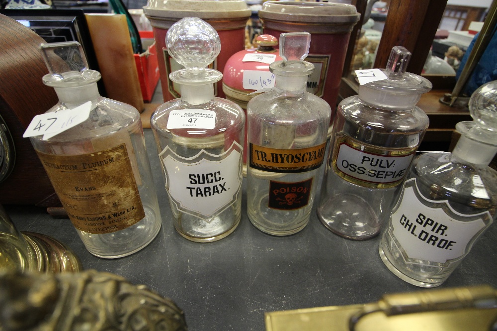 5 Apothecary Bottles - Image 2 of 2