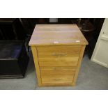 Modern Light Oak Media Cabinet