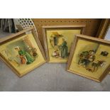 3 framed oils by Eleanor G Leech