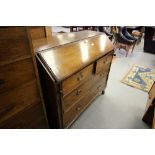 George III mahogany bureau