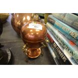 Copper and brass egg coddler