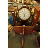 George IV Mahogany 'Balloon' Bracket Clock by Ezekiel, with Mahogany Bracket, original Key & Winding