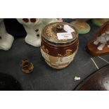Doulton Moonlight tobacco jar and small tankard