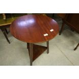 Mahogany cricket table