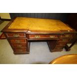 Victorian pedestal desk