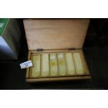 Cased set of Microscope Slides