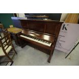 Bechstein upright piano (serial number 133859) model 8 (missing music stand- patched inside case)