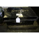 Lockable Deed Box with Key & Other Metal Box