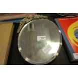 Small oval Barbello mirror (af)