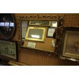 Early 20thC Ormolu Hanging Mirror Acorn Pattern